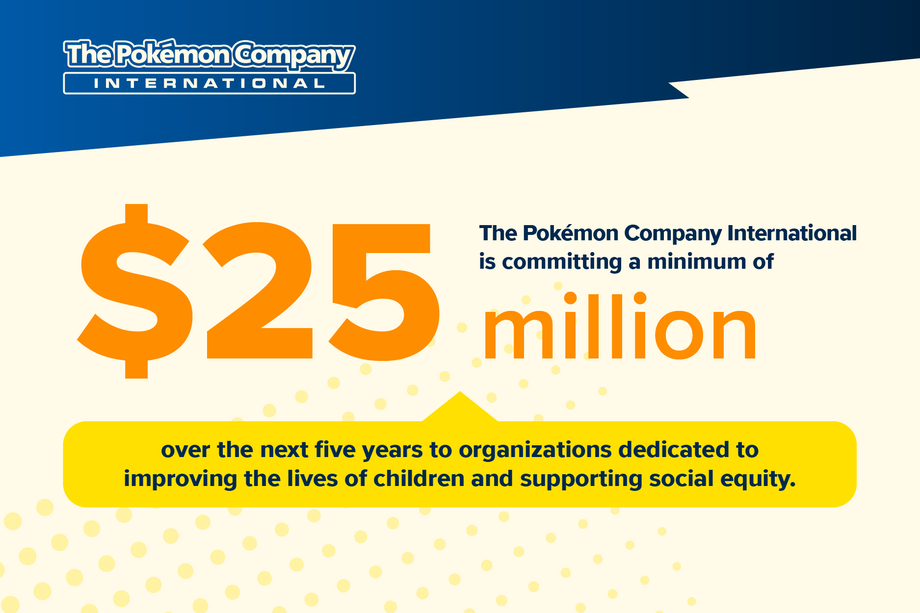 株式会社ポケモンが世界中の子供達のために約33億円の寄付